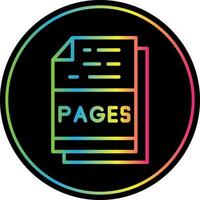 Pages File Format Vector Icon Design