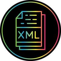 Xml File Format Vector Icon Design