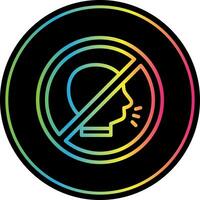 No shouting Vector Icon Design