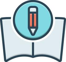 color icon for knowledge mastery vector