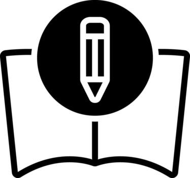 solid icon for knowledge mastery vector