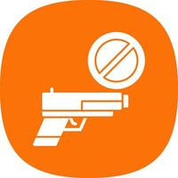 Gun ban Vector Icon Design