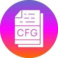 Cfg File Format Vector Icon Design