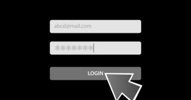 2 d animation of system security password video