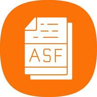 Asf File Format Vector Icon Design