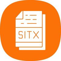 SITX File Format Vector Icon Design