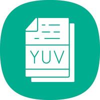 YUV File Format Vector Icon Design