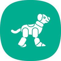 Robot dog Vector Icon Design