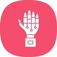 Robot hand Vector Icon Design