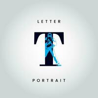 T letter photography vector