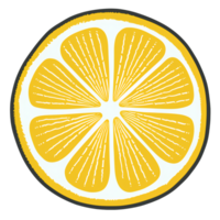 lemon slice illustration ai generative png