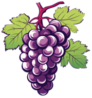 grape illustration ai generative png