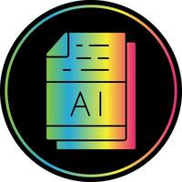 AI File Format Vector Icon Design