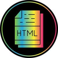Html File Format Vector Icon Design