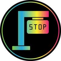 diseño de icono de vector de señal de stop