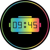 Digital clock Vector Icon Design