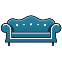 sofa illustration ai generative png