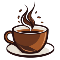 coffee cup isolate clipart ai generative png