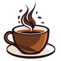 café taza aislar clipart ai generativo png