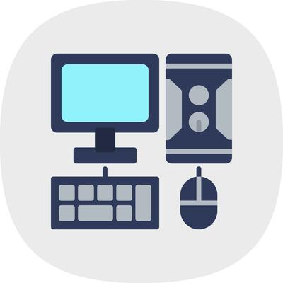 Computer Vector Icon Design