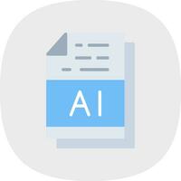 AI File Format Vector Icon Design