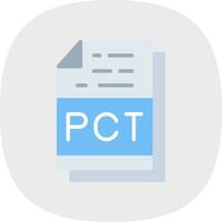 Pct File Format Vector Icon Design