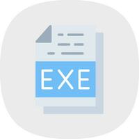 Exe File Format Vector Icon Design