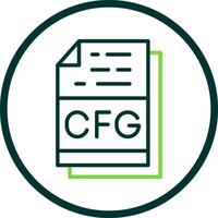 Cfg File Format Vector Icon Design