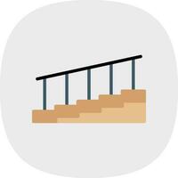 diseño de icono de vector de escaleras