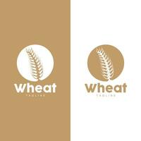 Wheat Logo Grain Design Simple Illustration Template vector