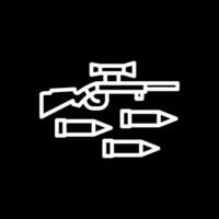 diseño de icono de vector de rifle