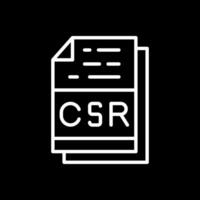 CSR File Format Vector Icon Design