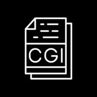 Cgi File Format Vector Icon Design