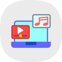 música vídeo vector icono diseño