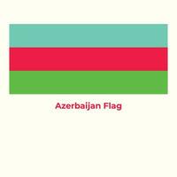 The Azerbaijan Flag vector