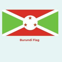 The Burundi Flag vector