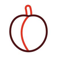 Peach Vector Thick Line Two Color Icons For Personal And Commercial Use.