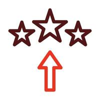 Rating Vector Thick Line Two Color Icons For Personal And Commercial Use.
