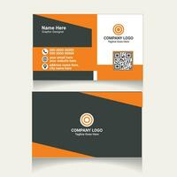 corporate business card design vector