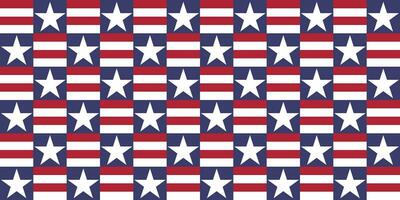 blue stars and red and white stripes usa flag seamless pattern vector