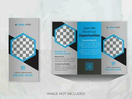 tríptico folleto diseño, sencillo folleto diseño, vector