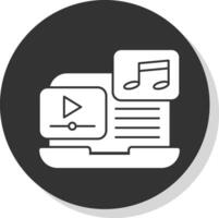 música vídeo vector icono diseño