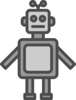 diseño de icono de vector de robot