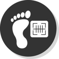 Footprint Vector Icon Design