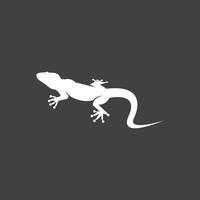 Lizard icon silhouette logo symbol vector