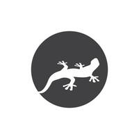 Lizard icon silhouette logo symbol vector