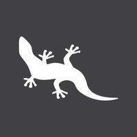 lagartija icono silueta logo símbolo vector
