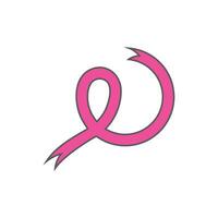 conciencia del cáncer de mama vector