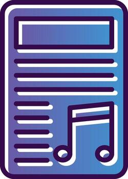 diseño de icono de vector de lista de reproducción