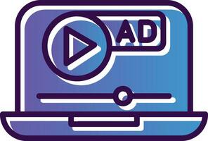 Video ad Vector Icon Design